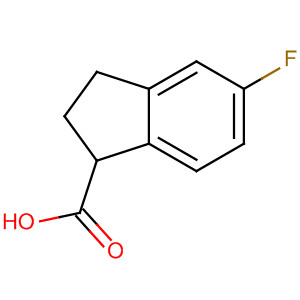 Structure of 2,3-DIHYDRO-5-FLUORO-1H-INDENE-1-CARBOXYLIC ACID