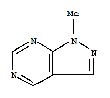 1H-Pyrazolo[3,4-d]pyrimidine, 1-methyl-结构式