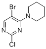 Structure of 5-BROMO-2-CHLORO-4-(1-PIPERIDINYL)PYRIMIDINE
