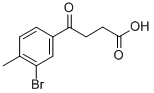 Structure of 4-(3-BROMO-4-METHYLPHENYL)-4-OXOBUTYRIC ACID