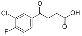 Structure of 4-(3-CHLORO-4-FLUOROPHENYL)-4-OXOBUTYRIC ACID