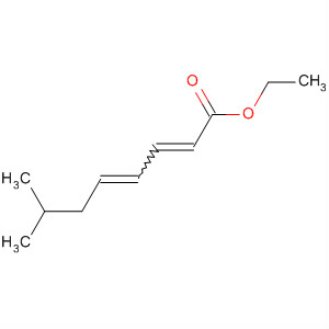Structure of 2,4-Octadienoic acid, 7-methyl-, ethyl ester, (E,E)-