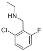 2-氯-N-乙基-6-氟苄胺结构式