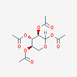 Structure of 1 2 3 4-TETRA-O-ACETYL-D-XYLOPYRANOSE