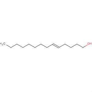 Structure of 5-Tetradecen-1-ol, (E)-