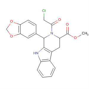 Structure of (1S,3S)-1-(1,3-Benzodioxol-5-yl)-2-(2-chloroacetyl)-2,3,4,9-tetrahydro-1H-pyrido[3,4-b]indole-3-carboxylic Acid Methyl Ester