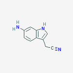 2-(6-amino-1H-indol-3-yl)acetonitrile结构式