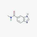 1H-Benzimidazole-5-carboxamide, N-methyl-结构式