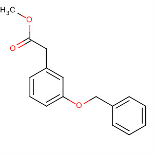 Benzeneacetic acid, 3-(phenylmethoxy)-, methyl ester结构式