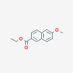 ETHYL 6-METHOXYNAPHTHALENE-2-CARBOXYLATE结构式