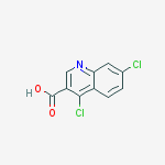 Structure of 4,7-dichloroquinoline-3-carboxylic acid