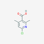 6-Chloro-2,4-dimethylnicotinic acid结构式