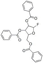 (3,4-dibenzoyloxy-5-fluoro-oxolan-2-yl)methyl benzoate结构式