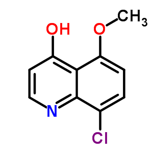 Structure of 8-chloro-5-methoxyquinolin-4-ol