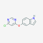 Structure of 5-(6-chloropyrimidin-4-yl)oxy-1H-indole