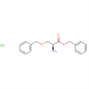 (S)-2-氨基-3-(苄氧基)丙酸苄酯盐酸盐H-Ser(Bzl)-OBzl·HCl结构式