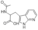 2-ACETYL-3-(1H-PYRROLO[2,3-B]PYRIDIN-3-YL)-DL-ALANINE结构式