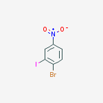 Structure of 1-bromo-2-iodo-4-nitrobenzene