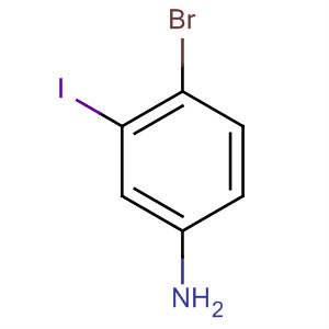 Structure of Benzenamine, 4-bromo-3-iodo-
