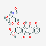 Structure of (8S)-8-Acetyl-7,8,9,10-tetrahydro-6,8,11-trihydroxy-1-methoxy-10α-[[3-formylamino-2,3,6-trideoxy-α-L-lyxo-hexopyranosyl]oxy]-5,12-naphthacenedione