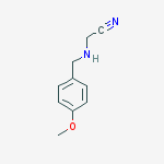 2-(4-Methoxybenzylamino)acetonitrile结构式