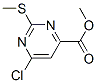 methyl 6-chloro-2-methylsulfanyl-pyrimidine-4-carboxylate结构式