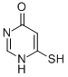 6-巯基-4(1H)-嘧啶酮结构式