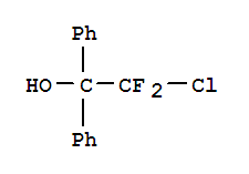 2-chloro-2,2-difluoro-1,1-diphenylethanol结构式