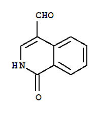 Structure of 4-isoquinolinecarboxaldehyde, 1,2-dihydro-1-oxo-