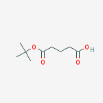 Structure of Pentanedioic acid, mono(1,1-dimethylethyl) ester
