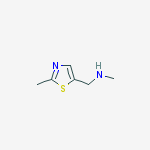 Structure of N-Methyl-1-(2-methyl-1,3-thiazol-5-yl)methanamine