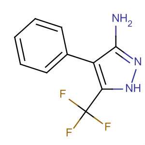 Structure of 1H-Pyrazol-3-amine,5-[4-(trifluoromethyl)phenyl]- (Related Reference)
