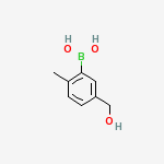 Structure of [5-(hydroxymethyl)-2-methyl-phenyl]boronic acid