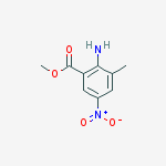 Structure of BENZOIC ACID 2-AMINO-3-METHYL-5-NITRO-,METHYL ESTER