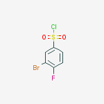 Structure of 3-BROMO-4-FLUOROBENZENESULFONYL CHLORIDE