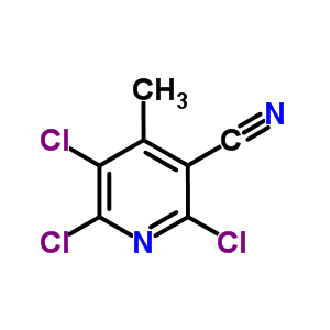 Structure of 2,5,6-trichloro-4-methyl-pyridine-3-carbonitrile