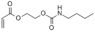 Structure of 2-[[(BUTYLAMINO)CARBONYL]OXY]ETHYL ACRYLATE