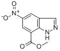Structure of 5-NITRO-1H-INDAZOLE-7-CARBOXYLIC ACID METHYL ESTER