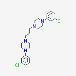 Structure of 1,1'-propane-1,3-diylbis[4-(3-chlorophenyl)piperazine]