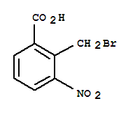 Structure of Benzoic acid, 2-(bromomethyl)-3-nitro-