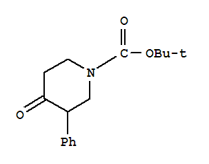 Structure of 1-Boc-3-phenylpiperidin-4-one