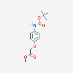 Structure of Methyl 2-(4-((tert-butoxycarbonyl)amino)phenoxy)acetate