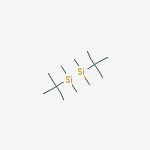 Structure of t-butyl-(t-butyl2-silyl)dimethylsilane