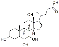 Structure of 3,6,7,12-tetrahydroxycholanoic acid