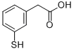 Structure of 3-MERCAPTOPHENYLACETIC ACID:90%
