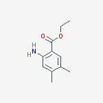 ethyl 2-amino-4,5-dimethylbenzoate结构式