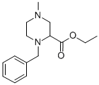 ETHYL 1-BENZYL-4-METHYLPIPERAZINE-2-CARBOXYLATE结构式