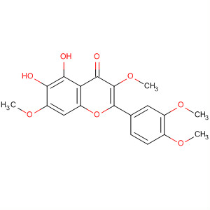 Structure of 4H-1-Benzopyran-4-one,2-(3,4-dimethoxyphenyl)-5,6-dihydroxy-3,7-dimethoxy-