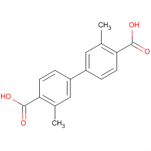 Structure of [1,1'-Biphenyl]-4,4'-dicarboxylic acid, 3,3'-dimethyl-