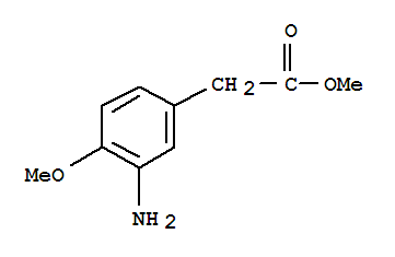 Structure of 3-Amino-4-methoxyphenylaceticacid methyl ester